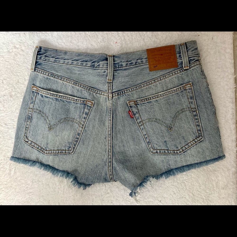 EUC-Levi’s 501 Jean Denim Shorts - Wavelength wash
